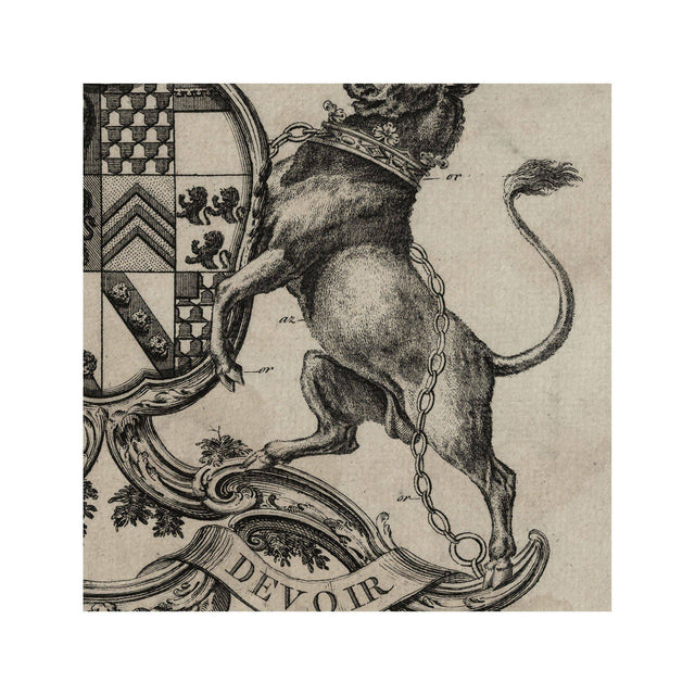 18th Century ENGLISH ARMORIAL ENGRAVING #03 - SEYMOUR CREST - Foundry